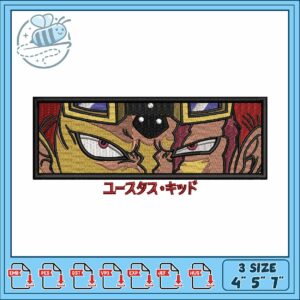 Kid eye design art embroidery