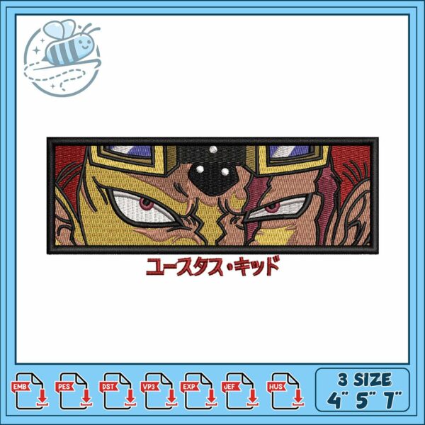 Kid eye design art embroidery, kid one piece​ embroidery
