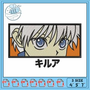Killua Embroidery Design for Unique Projects 4x5x7