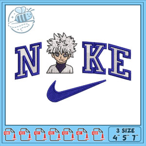 Killua Nike Embroidery Design