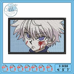 Killua hxh blood design art embroidery