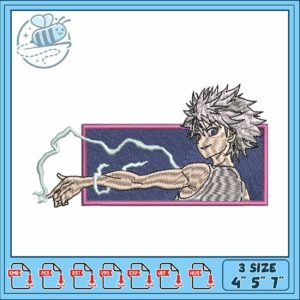 Killua lightning design art embroidery