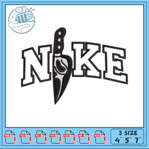 Knife Design Embroidery File for Creative Projects