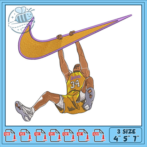 Kobe Bryant Embroidery Design