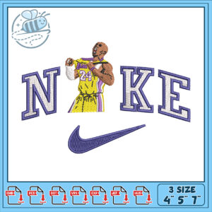 Kobe Bryant Nike Embroidery Design