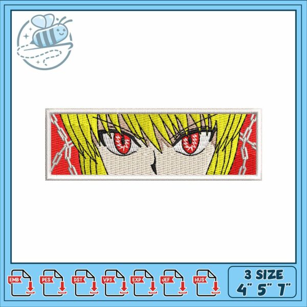 Kurapika hxh design art embroidery, kurapika​ embroidery