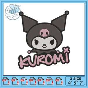 Kuromi logo design embroidery