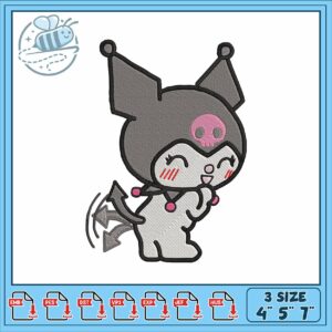 Kuromi sticker funny embroidery