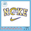 LeBron James Lakers Embroidery Design