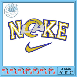 LA Lakers Nike Embroidery Design