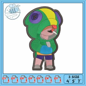 Leon brawl stars embroidery