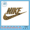 Leopard Nike Embroidery Design 4x5x7 Inch