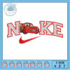 Leopard Nike Embroidery Design 4x5x7 Inch