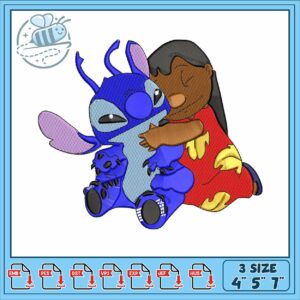 Lilo & stitch embroidery, crochet stitches​ embroidery