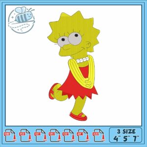Lisa simpson disney embroidery