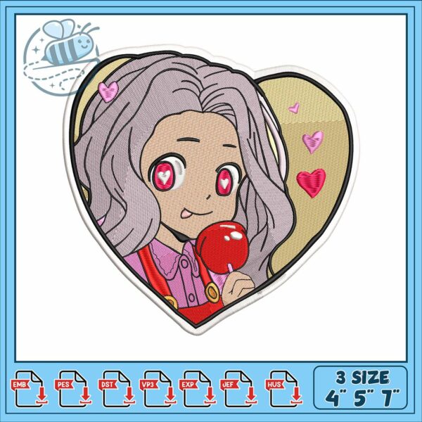 Love eri chan design embroidery, eri chan home workout​ embroidery