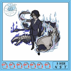 Lucifer bleach art embroidery Lucifer bleach art embroidery
