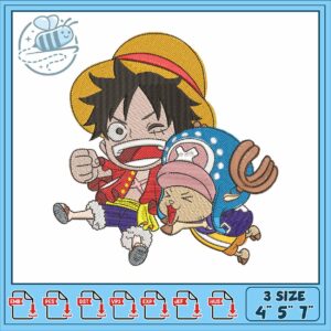 Luffy art chopper design embroidery Luffy art chopper design embroidery