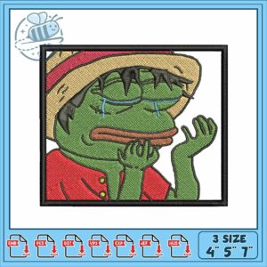 Luffy art meme embroidery Luffy art meme embroidery