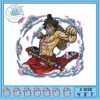 Sanji kick art embroidery, one piece sanji​​​​​ embroidery
