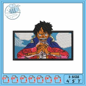 Luffy box design art embroidery Luffy box design art embroidery