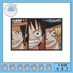 Luffy brother design art embroidery Luffy brother design art embroidery