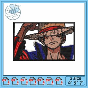 Luffy cool design art embroidery Luffy cool design art embroidery