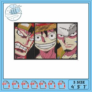 Luffy friend design art embroidery