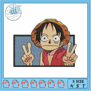 Luffy funny design art embroidery