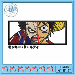 Luffy gear 4 art design embroidery
