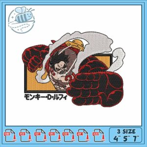 Luffy gear4 art embroidery