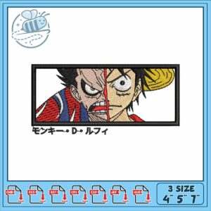 Luffy gear4 design art embroidery