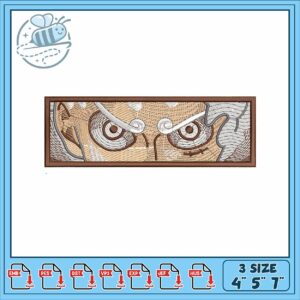 Luffy gear5 art eye embroidery