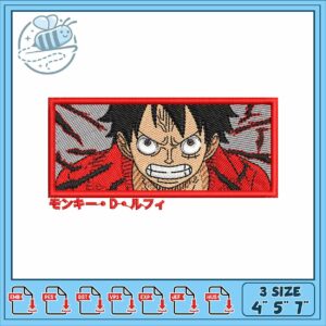 Luffy haki art embroidery