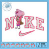 Embroidery Design Puppy Nike Logo