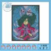 Tanjiro face rectangle embroidery, tanjiro gif​ embroidery