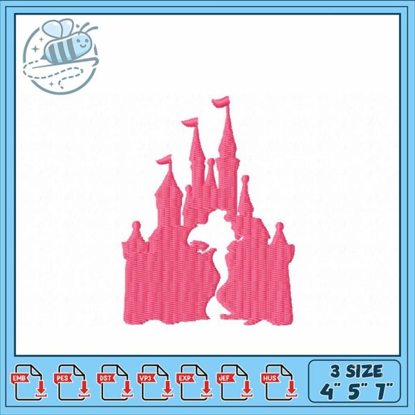 Magical Castle Embroidery Design for All Sizes
