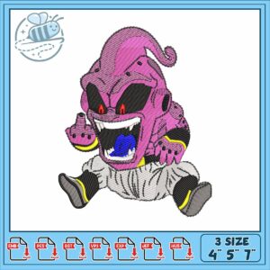 Majin buu kid design embroidery