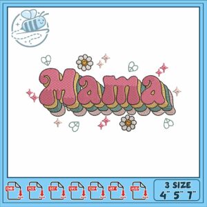 Mama design design embroidery