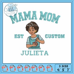 Mama mom custom embroidery, disney mama coco​​ embroidery