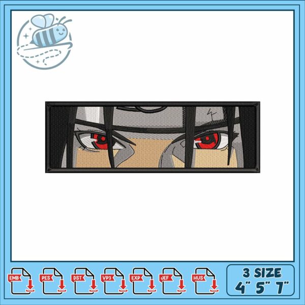 Mangekyou itachi embroidery, itachi mangekyou sharingan​​ embroidery