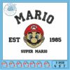 Mario cartoon disney embroidery, super mario wonder​ embroidery
