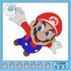 Mario her hero embroidery, super mario world​ embroidery