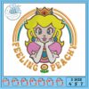 Mario head cartoon embroidery, super mario 64​ embroidery