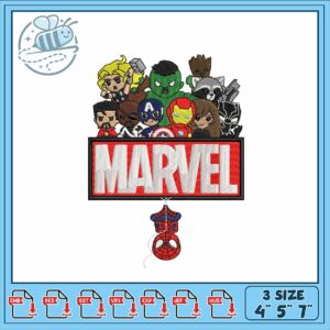 Marvel Heroes Embroidery Design for Stitching Fun