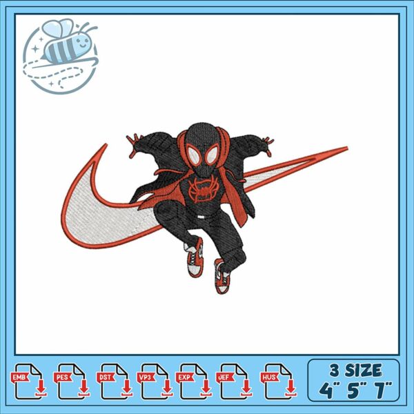 Marvel Inspired Spider Hero Embroidery Design Files