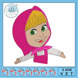 Masha cartoon disney embroidery