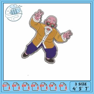Master roshi art design embroidery