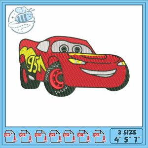 Mc queen disney car embroidery, disney pixar cars toys​​ embroidery