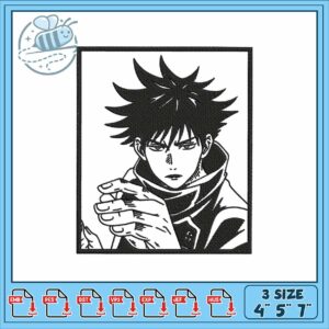 Megumi rectangle design embroidery